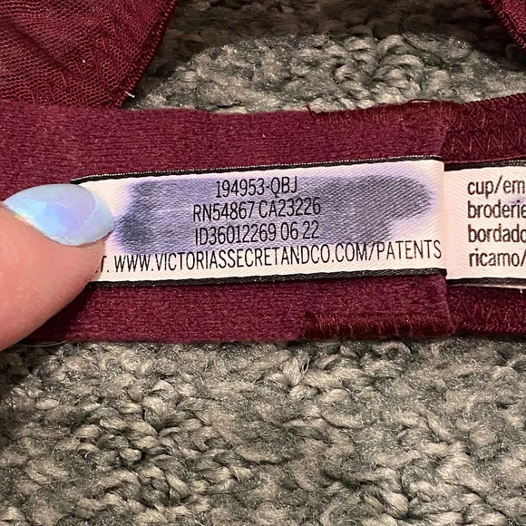 New!Victori's Secret Dream Angels Lightly-Lined Floral Embroidery Demi Bra 16151 - Picture 10 of 12